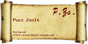 Pucz Zsolt névjegykártya